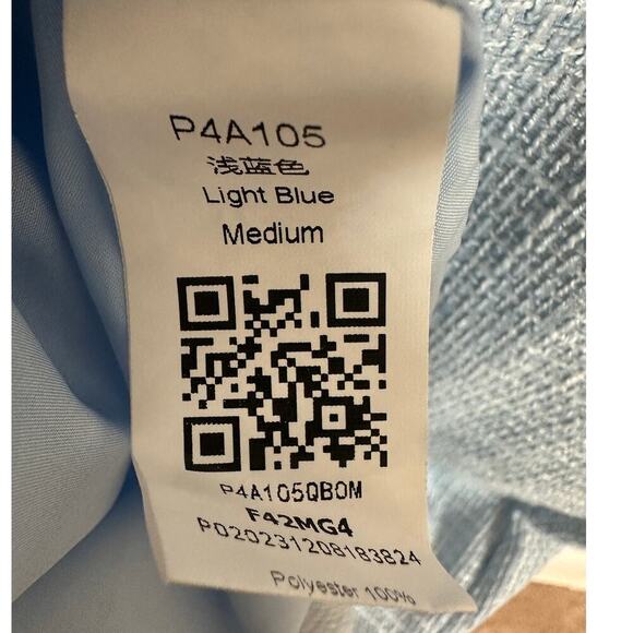 Medium Light Powder Blue Unique Tweed Mini Shift Office Siren Dress Classic Work - Picture 8 of 13